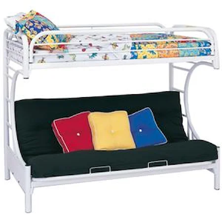 C Style Twin Over Full Futon Bunk Bed